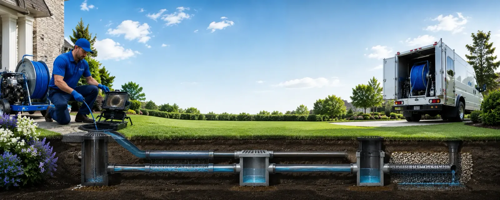 Outdoor drain cleaning information for Westford, VT